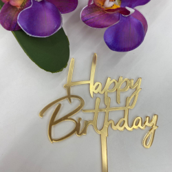 Изображение Топпер МИНИ Happy Birthday №49, 7 см (ДР-49)